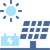 blue delivery box with upward arrow and label representing shipping options for eight items